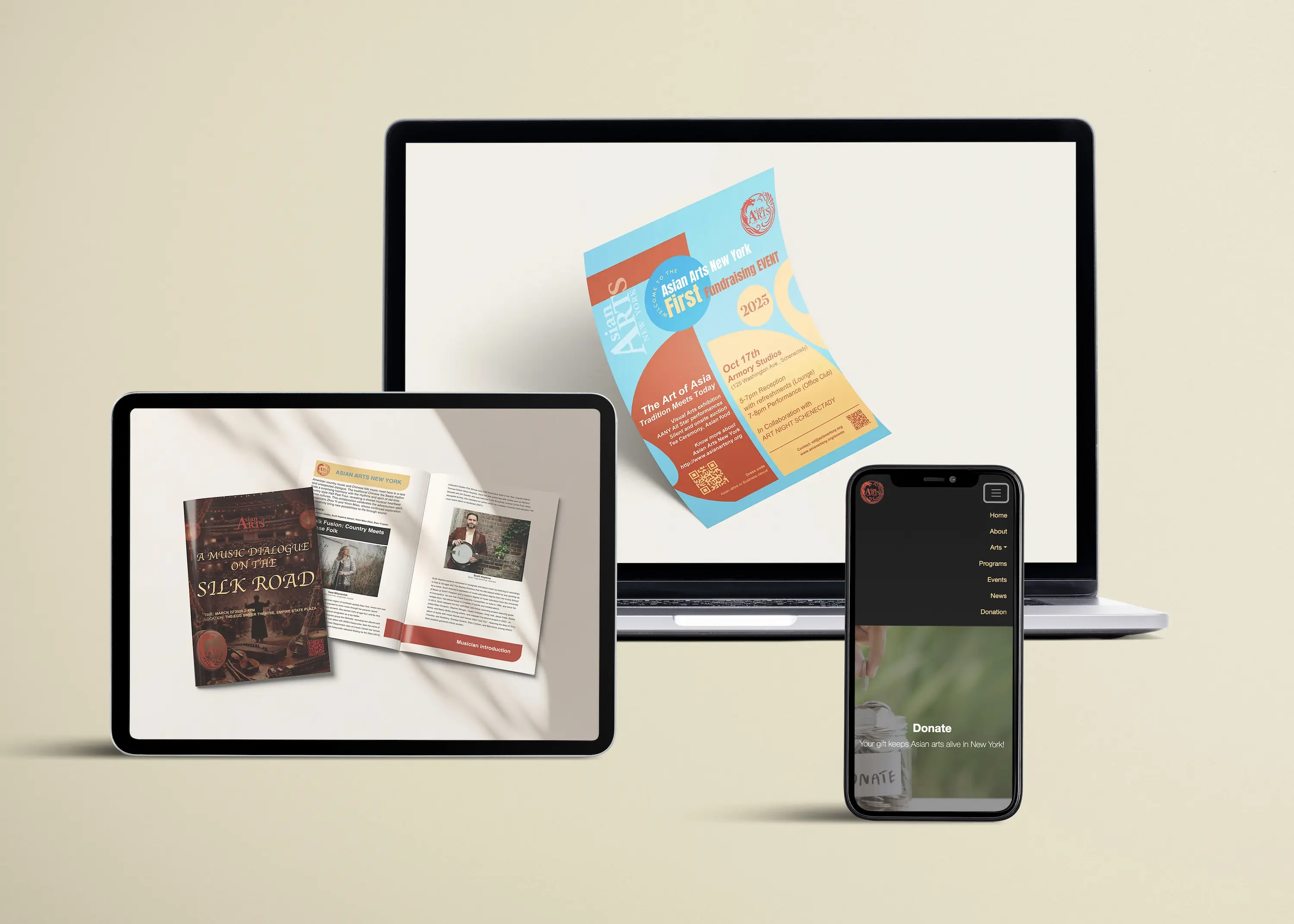 Asian Arts New York final brand communication system outcome