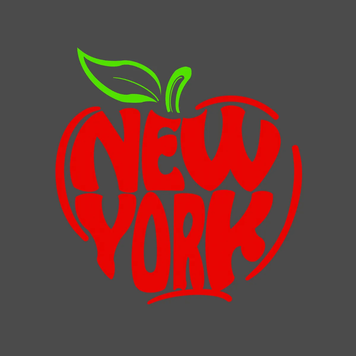 New York apple flavor logo