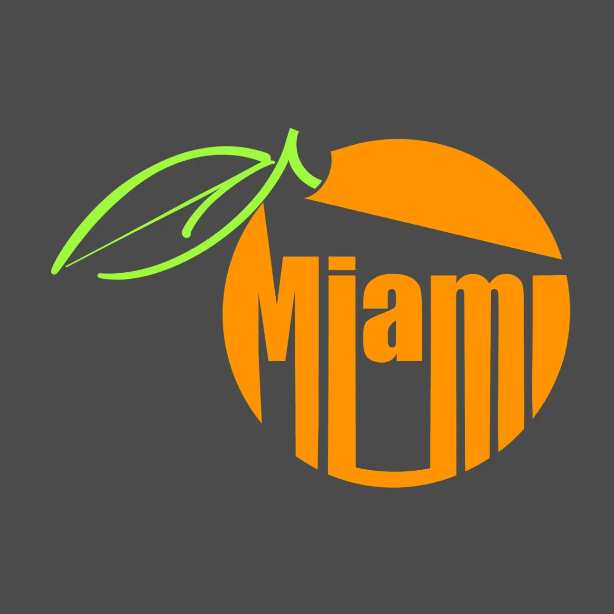 Miami orange flavor logo