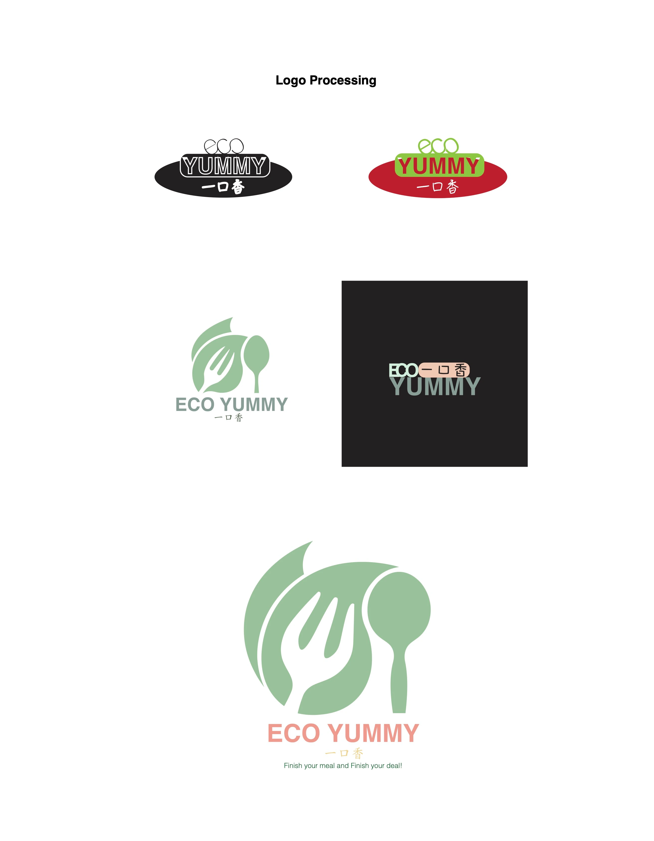 EcoYummy moodboard and logo exploration