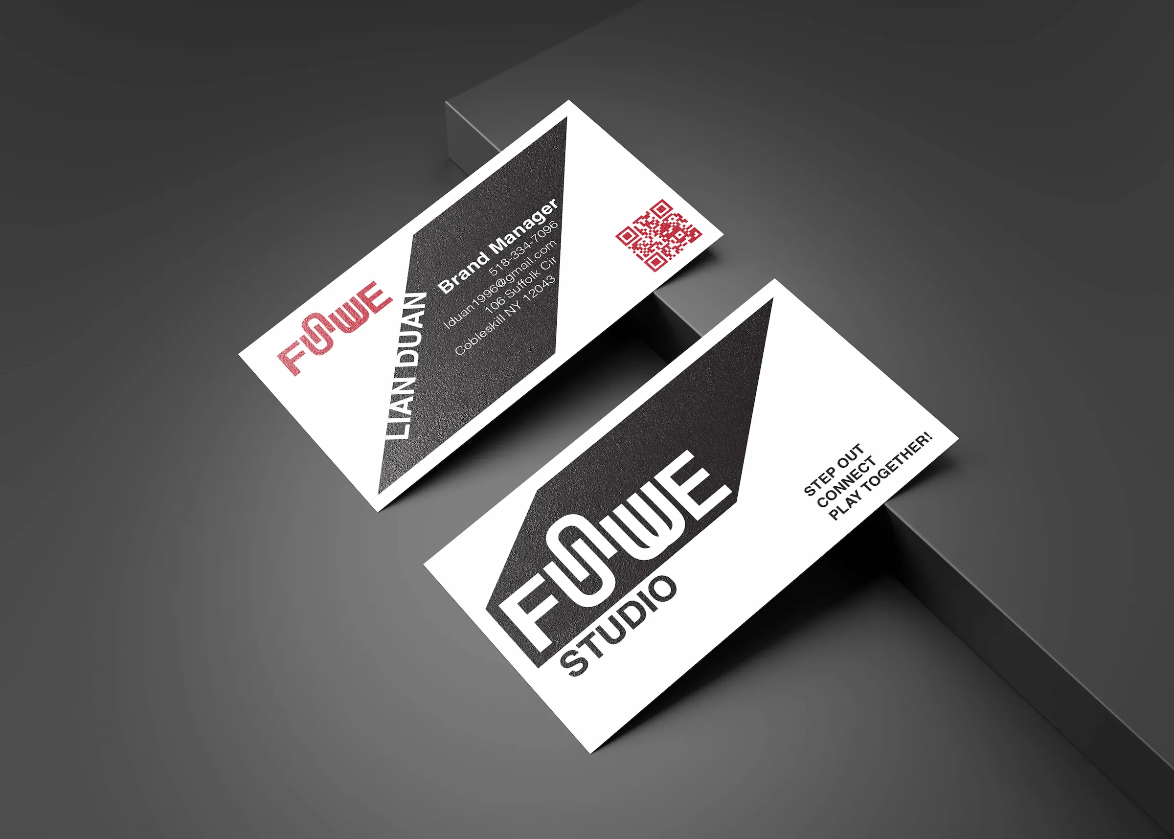 Funwe business card design